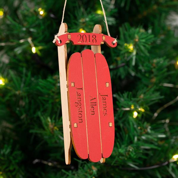 Sled Ornament